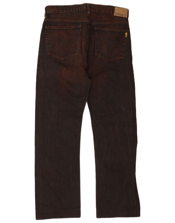 Meltin' Pot Straight Jeans til mænd W34 L31 rødbrun bomuld