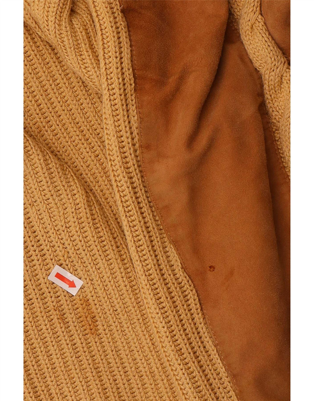 Vintage herre sweater med rund hals XL Beige