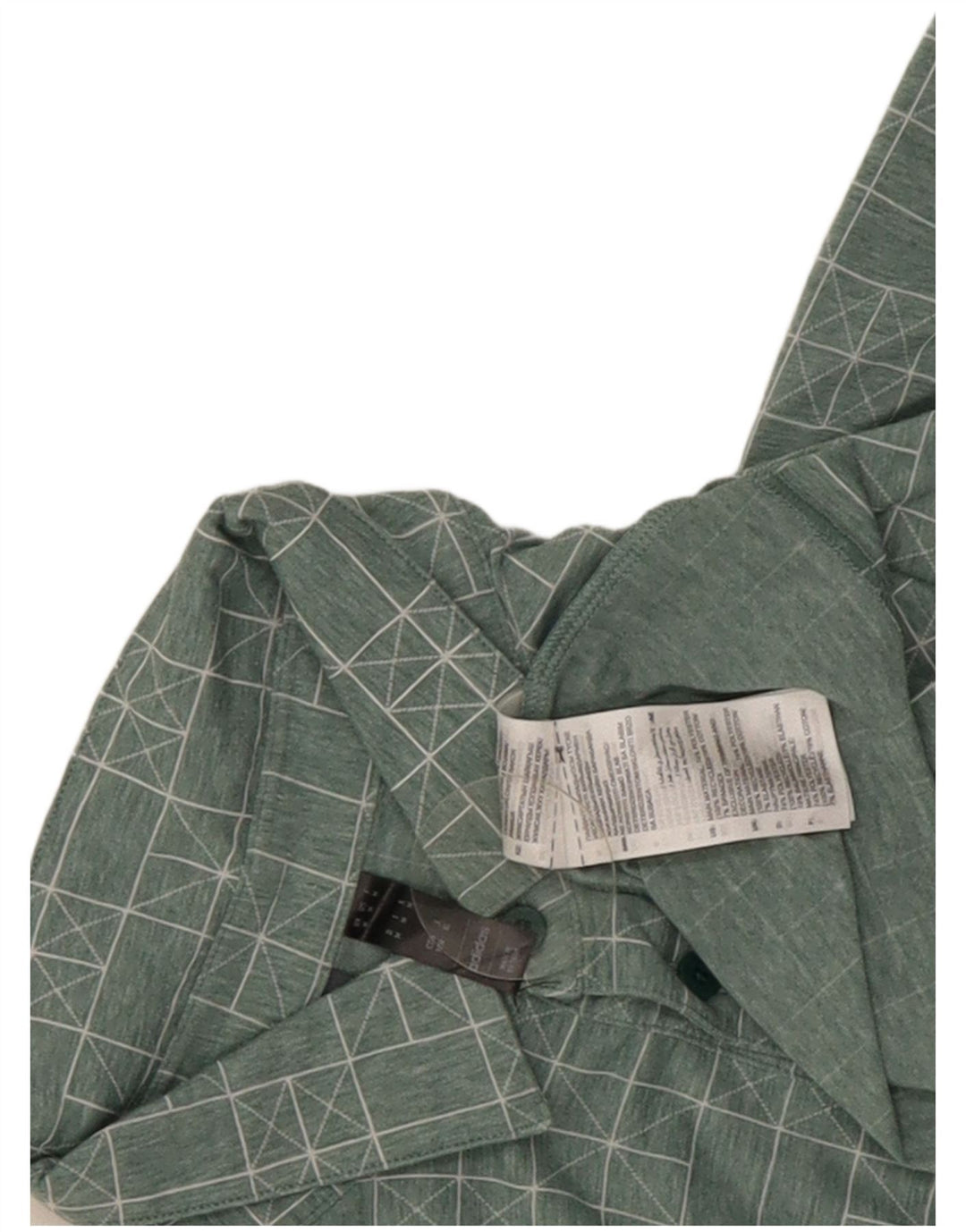 Adidas Poloskjorte til mænd Medium Grøn Geometrisk Polyester