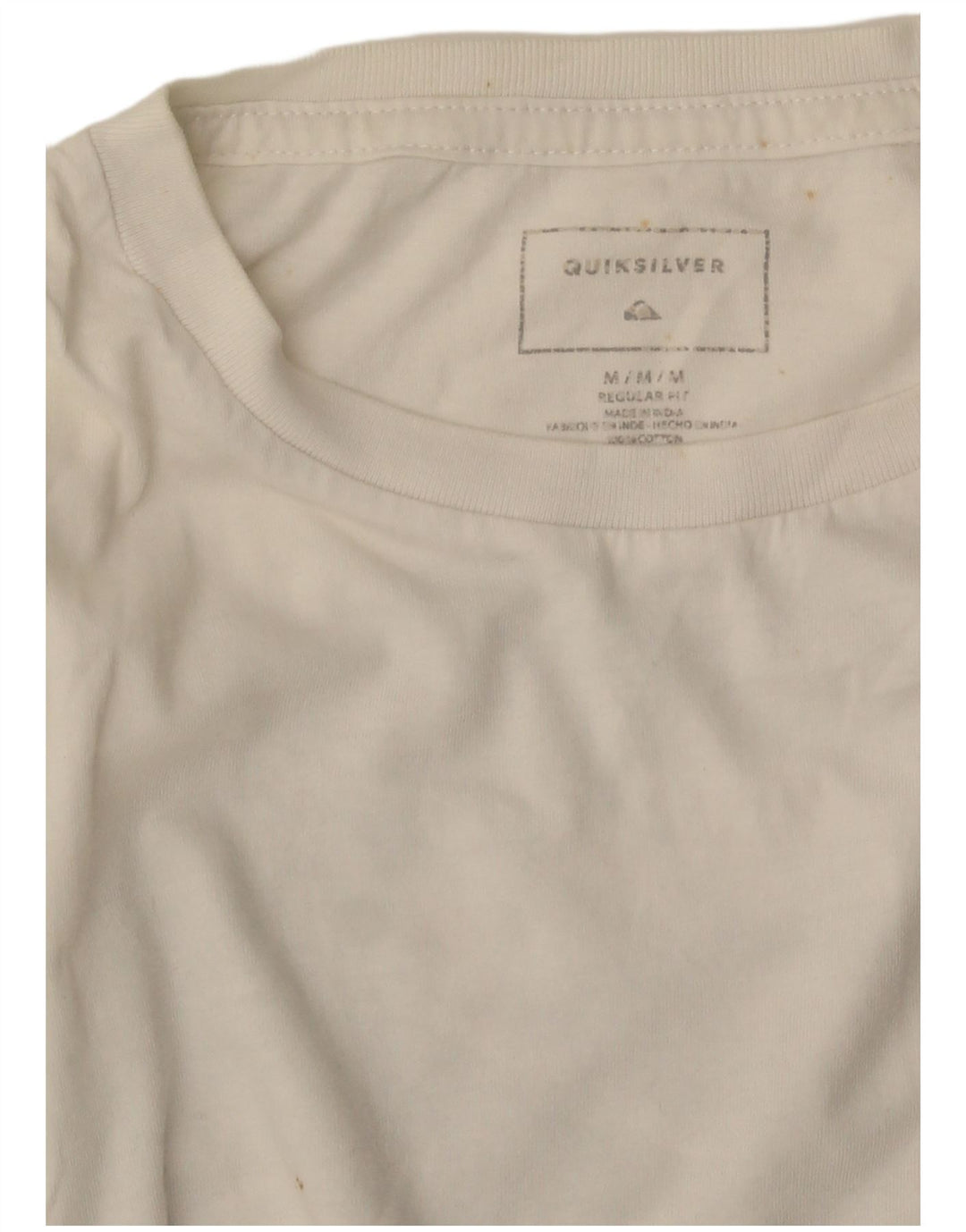 Quiksilver Herre Regular Fit Grafisk T-Shirt Top Medium White
