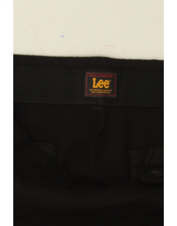 LEE Womens Straight Suit Trousers W32 L28 Black Vintage Lee and Second-Hand Lee from Messina Hembry 