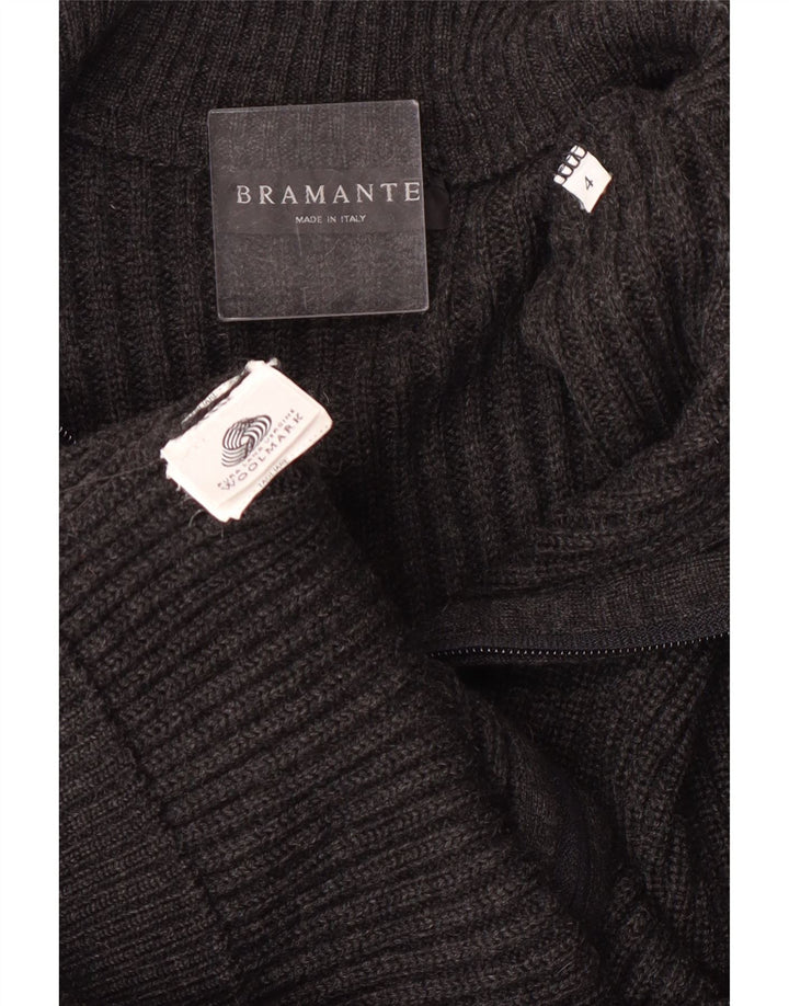 Bramante Herre Cardigan Sweater Medium Grey Virgin Wool