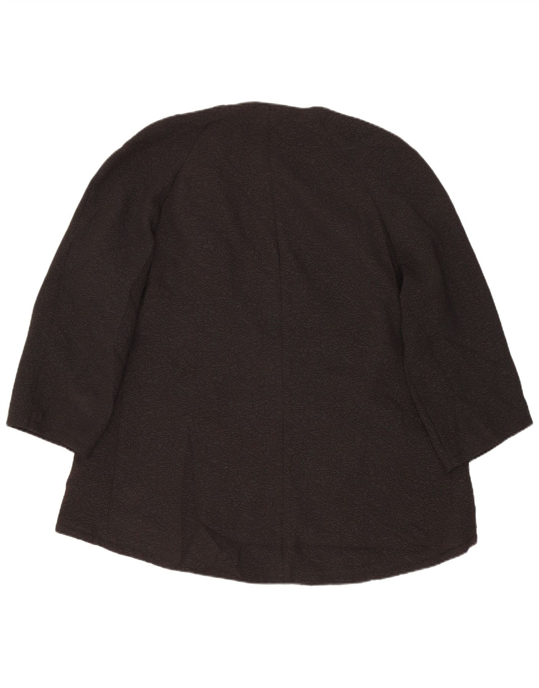 MARKS & SPENCER Dame 3/4 ærmet åben blazerjakke UK 10 Small Black