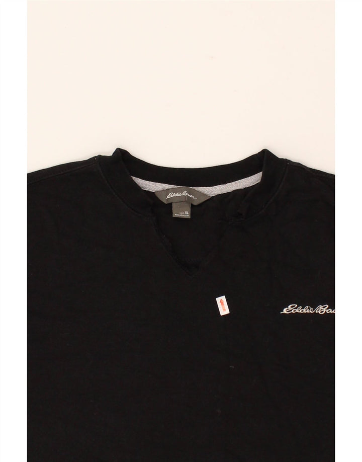 EDDIE BAUER Mens Sweatshirt Jumper XL Black Vintage Eddie Bauer and Second-Hand Eddie Bauer from Messina Hembry 