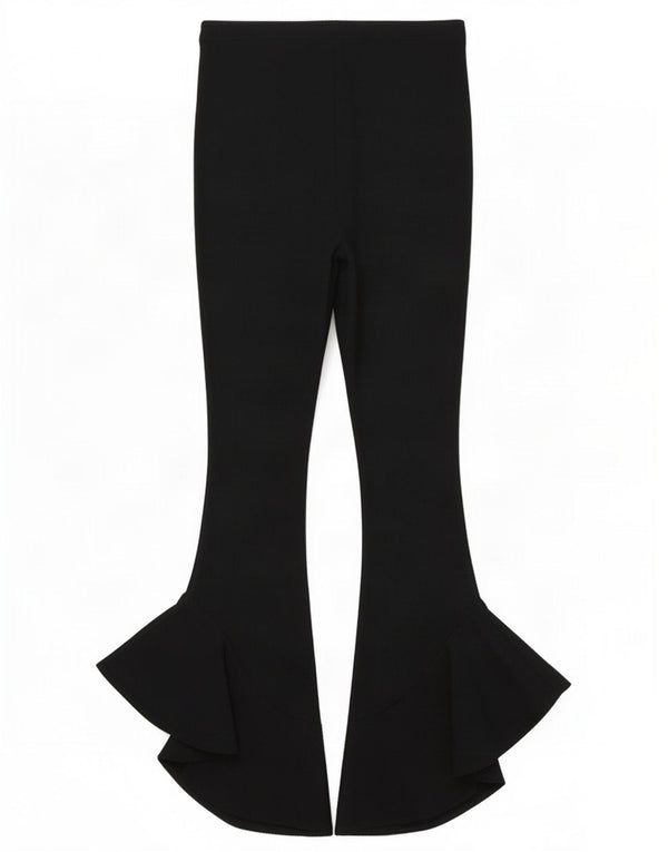 Topshop Dame Flare Bukser UK 14 Large Black Polyester