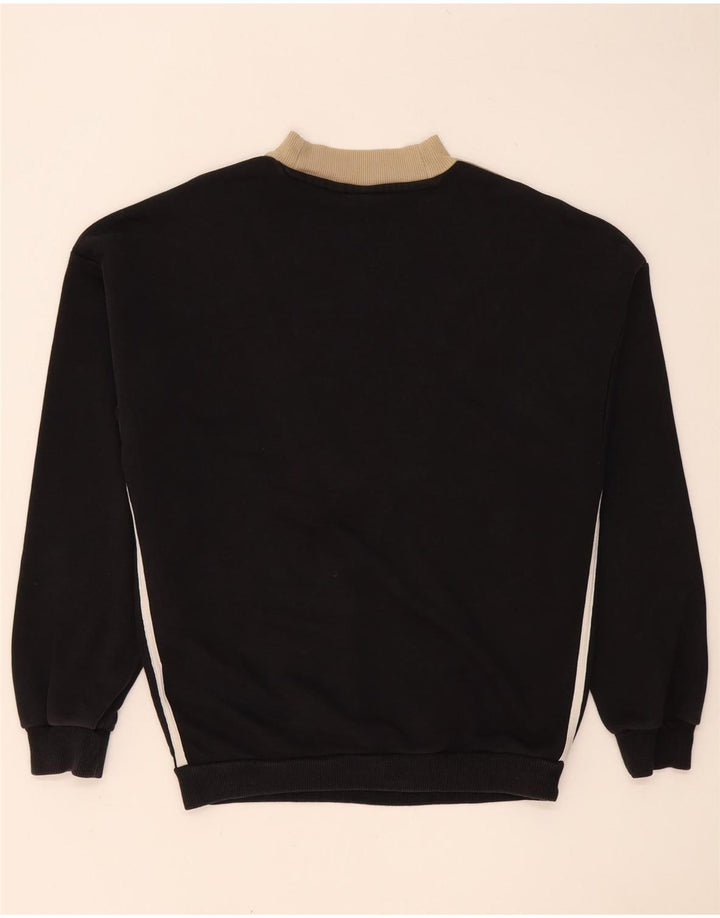 Adidas Dame Oversized Sweatshirt Jumper UK 10 Small Black Colourblock