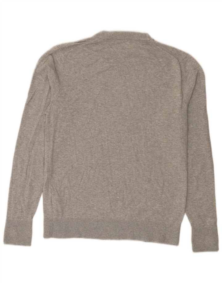 Tommy Hilfiger Herre Regular Fit Crew Neck Jumper Sweater Lille Grå Bomuld