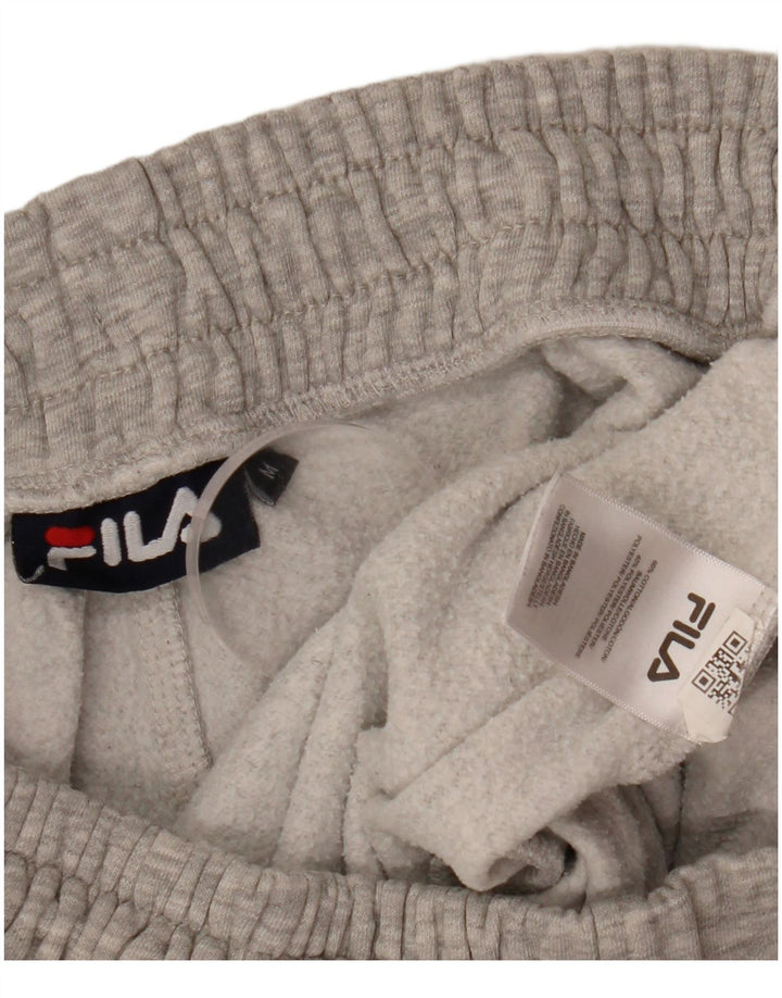 Fila Dame grafisk træningsdragt Bukser Joggers UK 14 Medium Grey Bomuld