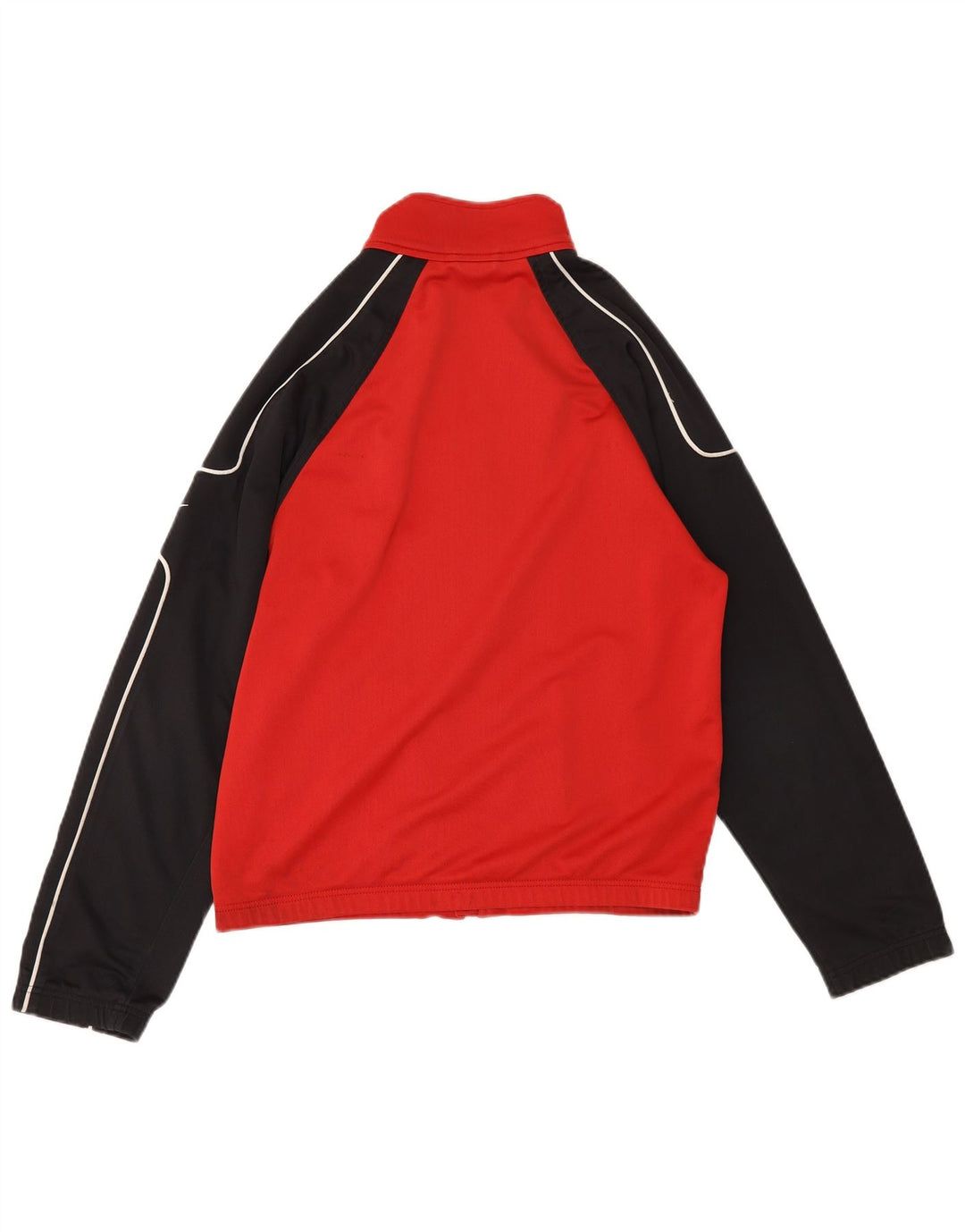 Nike træningsdragt til mænd, topjakke UK 35/37 Small Red Colourblock Polyester