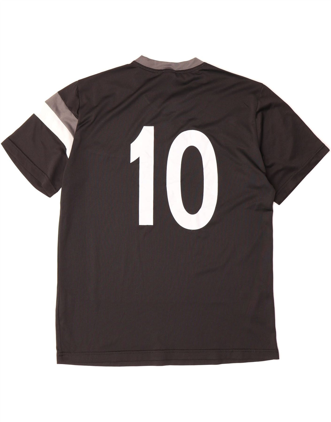 ERREA Mens Graphic T-Shirt Top Medium Black Colourblock Polyester Vintage Errea and Second-Hand Errea from Messina Hembry 