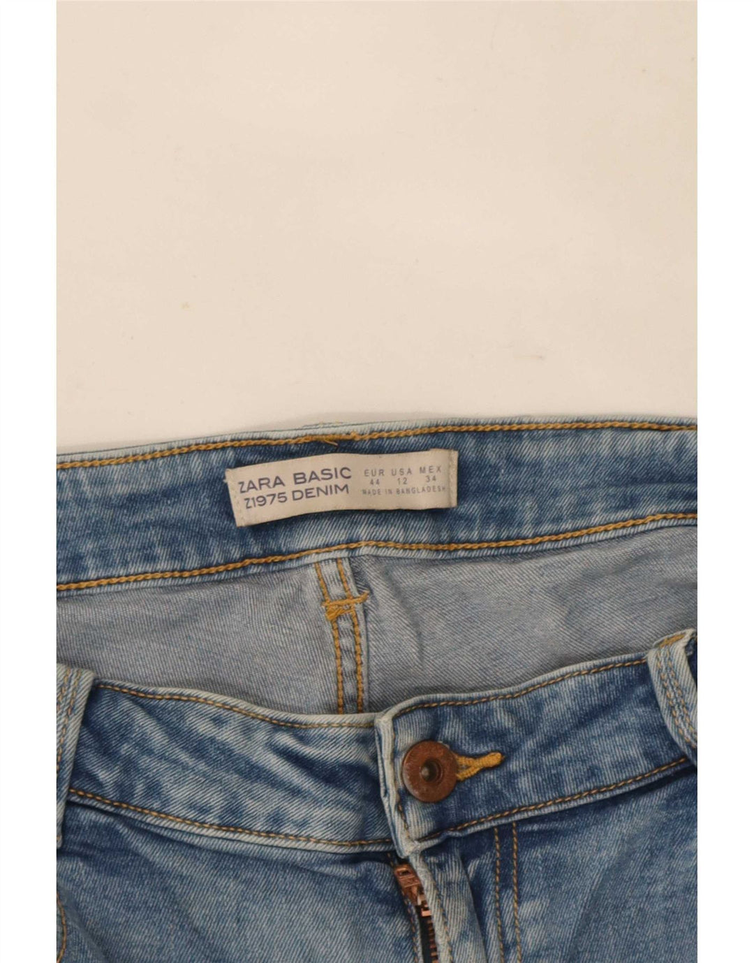 Zara Dame Slim Jeans EU 44 XL W34 L27 Blå