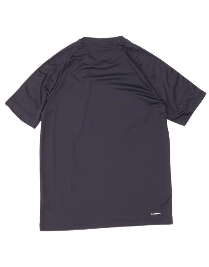 Adidas T-shirt top til mænd, lille marineblå polyester