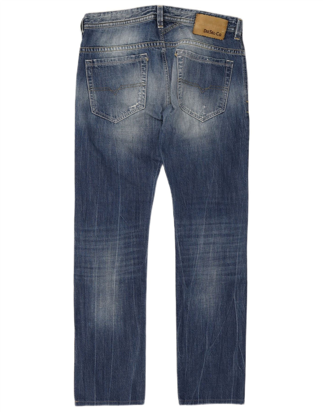 Diesel Herre Thavar Distressed Slim Skinny Jeans W31 L31 Blå