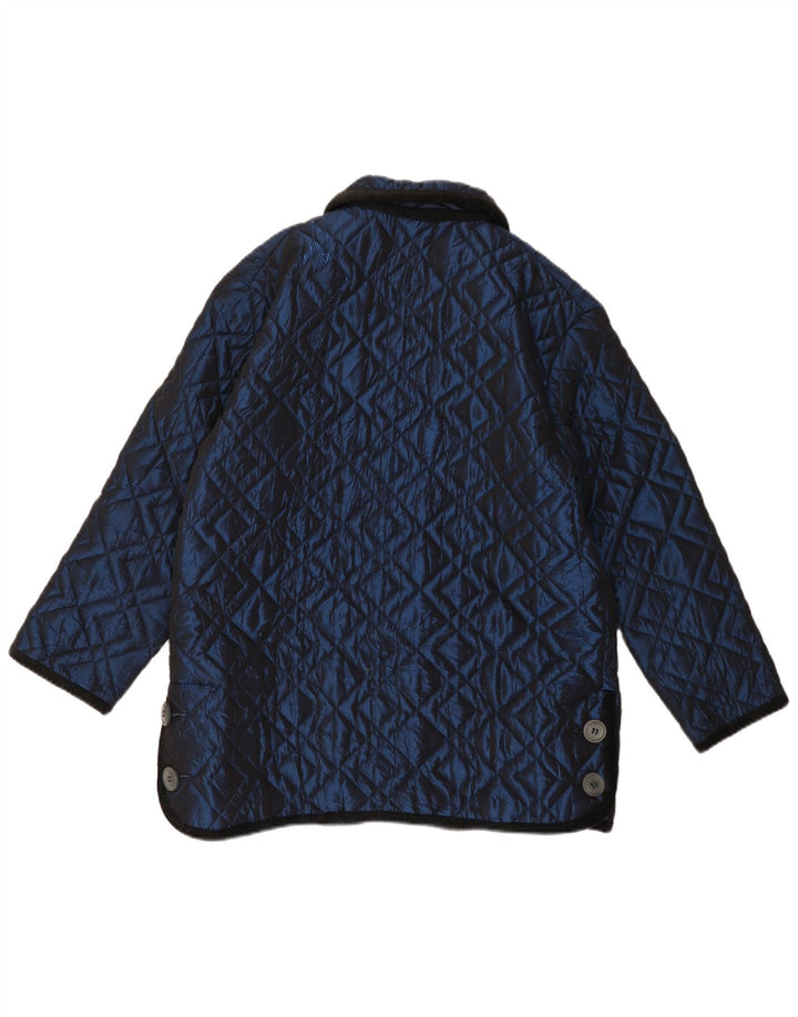 Giulia Galanti Quiltet jakke til kvinder UK 12 Medium Navy Blue