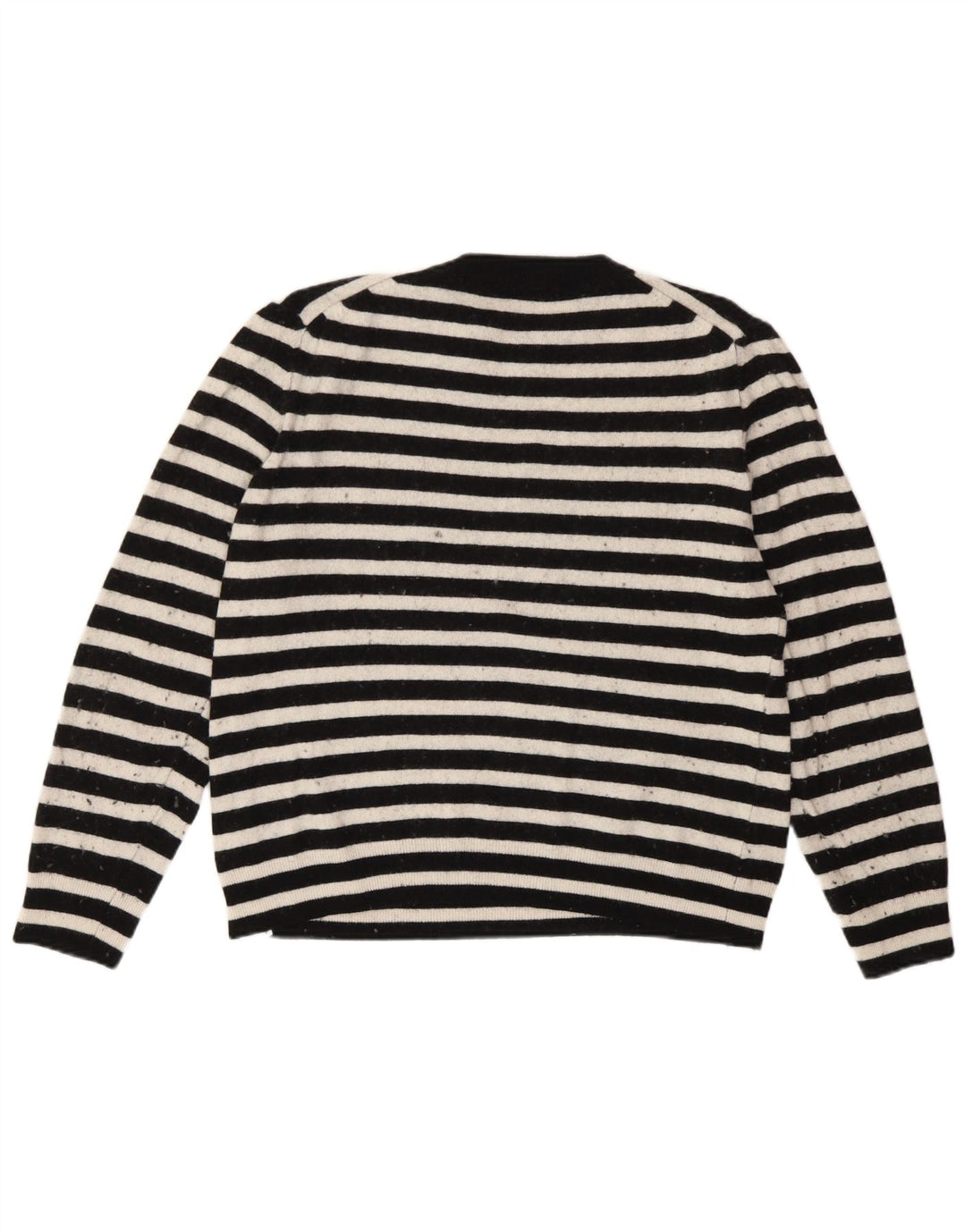Zara dametrøjetrøje med rund hals DK 14 Medium sort stribet polyamid