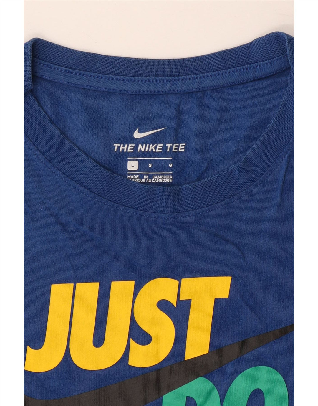NIKE Grafisk T-shirt top til mænd, stor blå