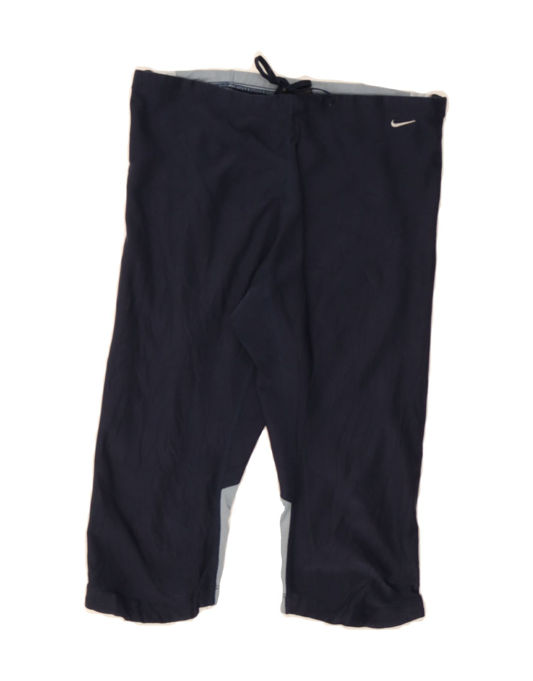 NIKE Womens Sport Shorts UK 10/12 Medium  Navy Blue Colourblock Vintage Nike and Second-Hand Nike from Messina Hembry 