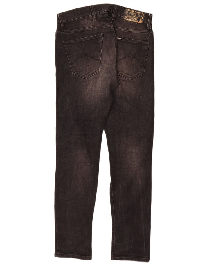 Carrera Mens Distressed Slim Jeans W31 L32 Grå Bomuld