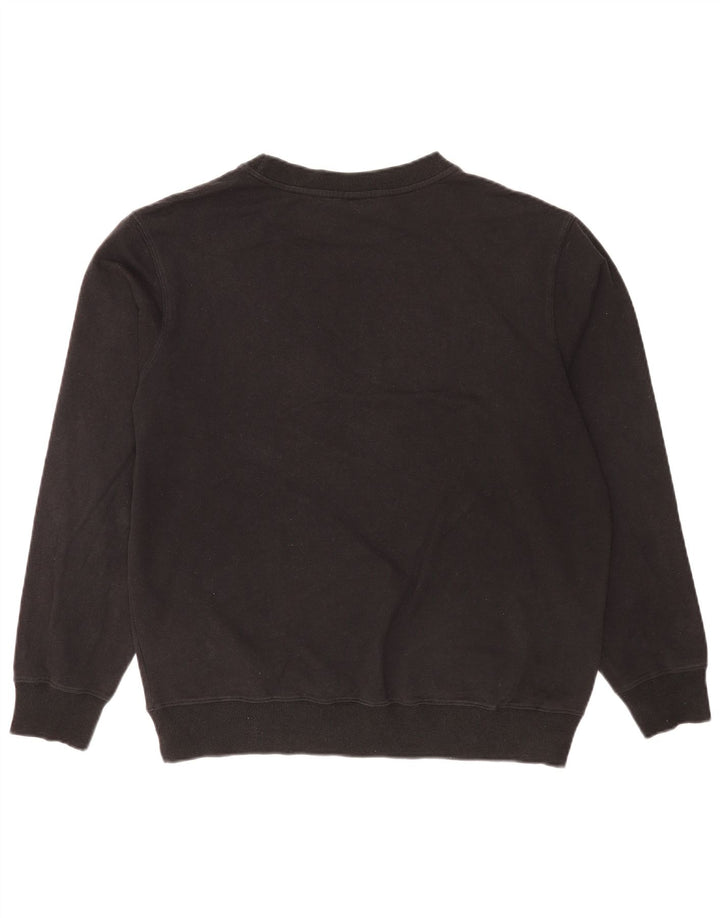 Fila Herre Grafisk Sweatshirt Jumper Stor Sort Bomuld