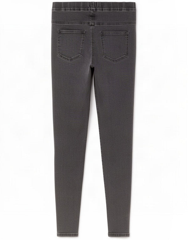 Marks & Spencer Dame Jegging Jeans UK 12 Medium W28 L27 Grey Cotton
