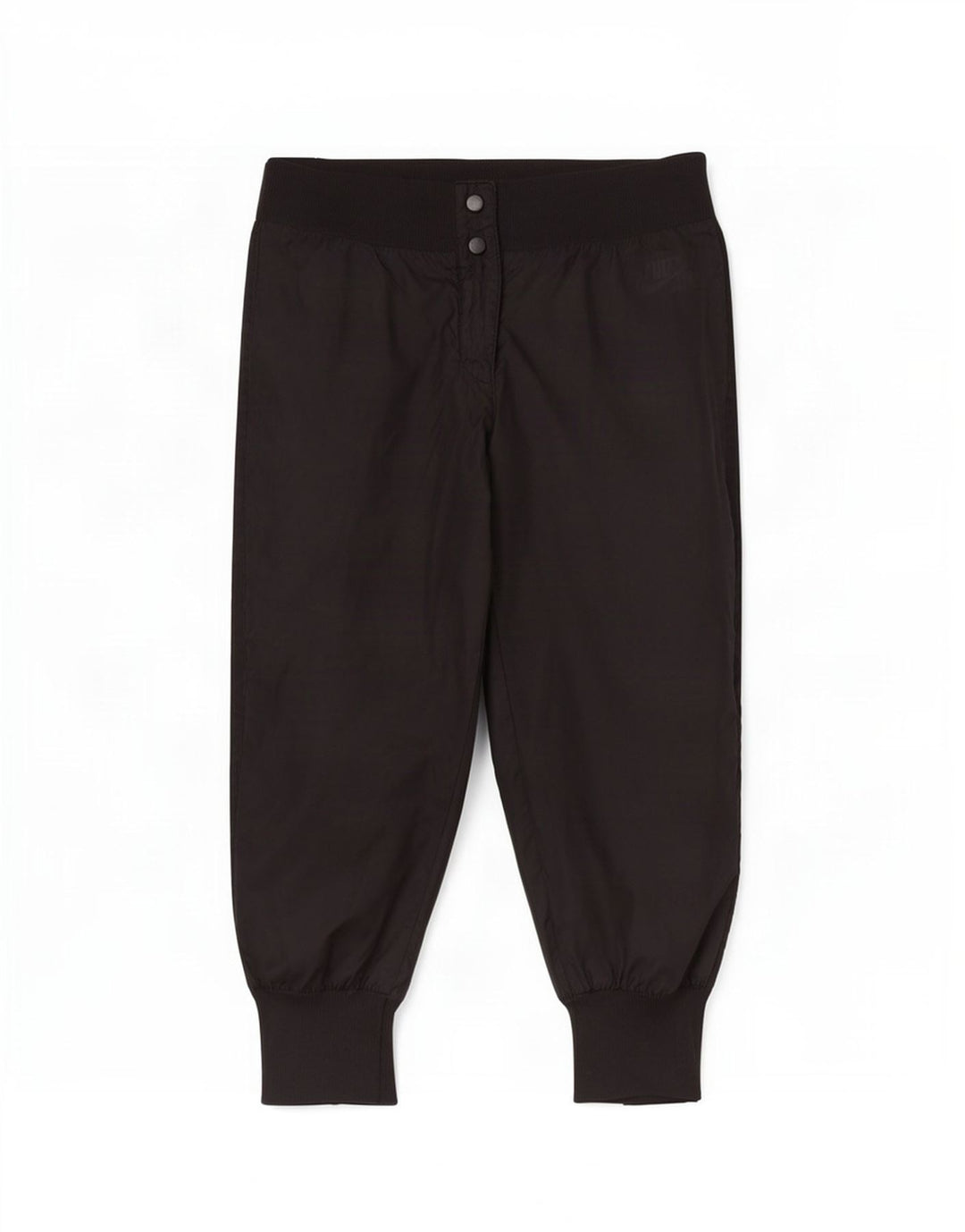 Nike Dame Capri Bukser UK 8 Small W30 L20 Sort Nylon