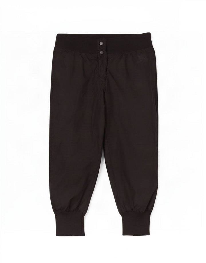 Nike Dame Capri Bukser UK 8 Small W30 L20 Sort Nylon
