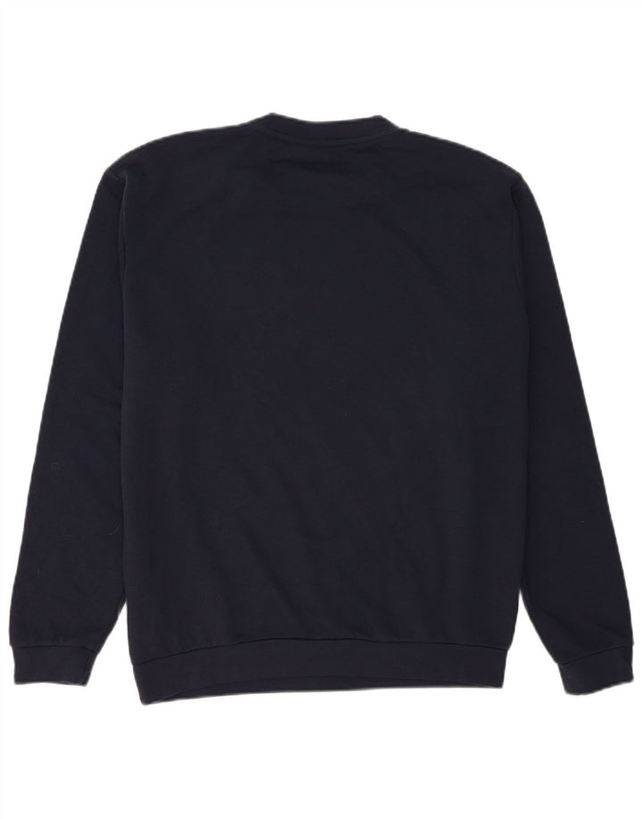 Sergio Tacchini Herre Sweatshirt Jumper Stor Marineblå Bomuld