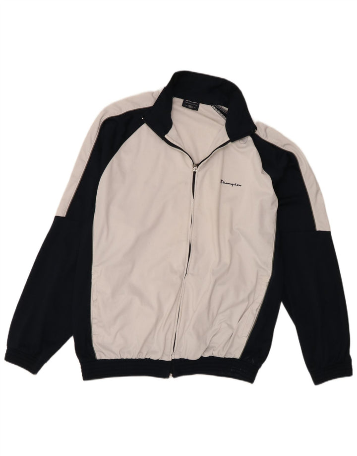 Champion Herre Regular Fit træningsdragt Topjakke 2XL Hvid Colourblock