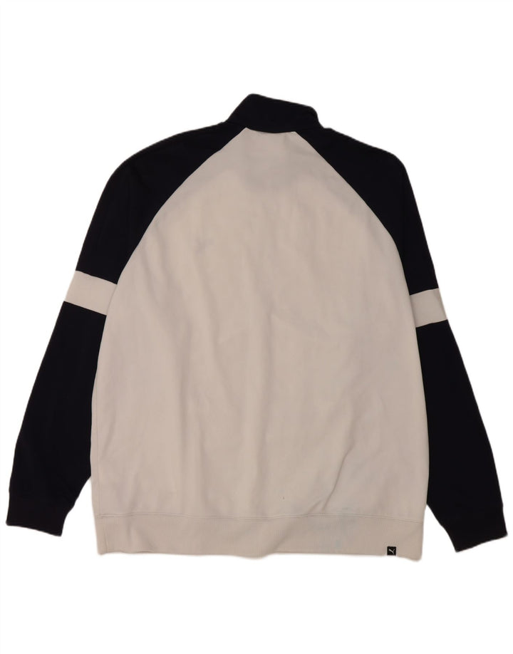 PUMA Træningsdragt til mænd Topjakke 2XL Marineblå Colourblock Polyester