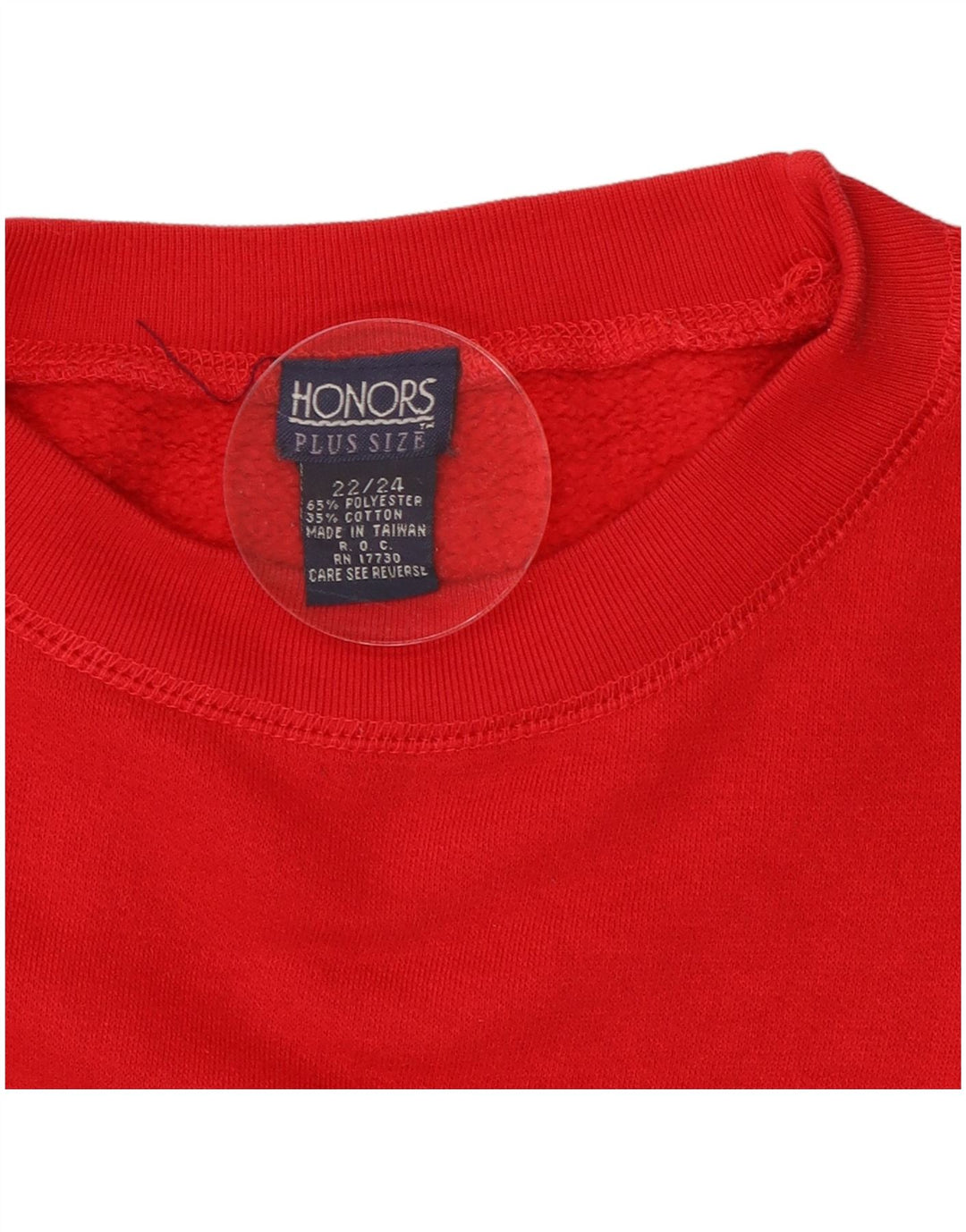 Honours Kvinders Grafisk Oversized Sweatshirt Jumper UK 22/24 2XL Rød