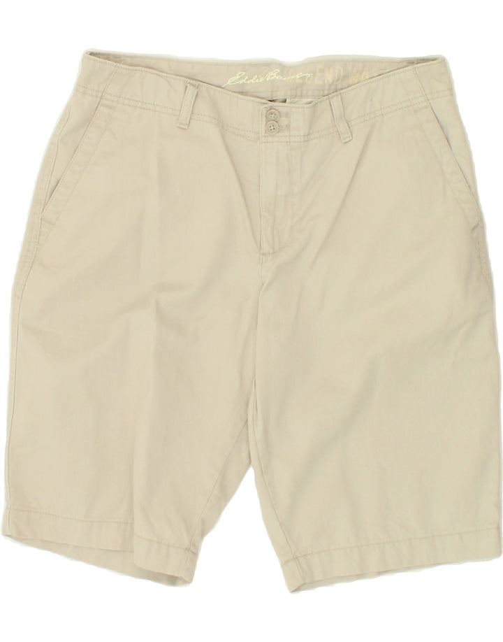 EDDIE BAUER Womens Chino Shorts US 12 Large W36 Beige Cotton Vintage Eddie Bauer and Second-Hand Eddie Bauer from Messina Hembry 