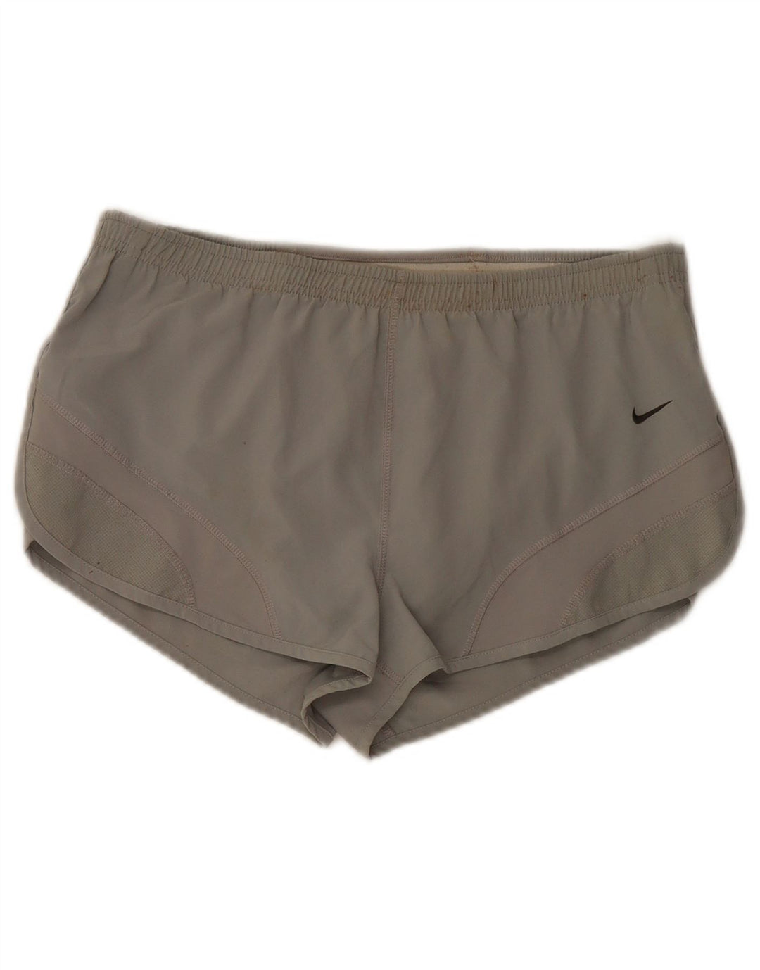 Nike Dame Dri Fit sportsshorts UK 10 Small Grå Polyester