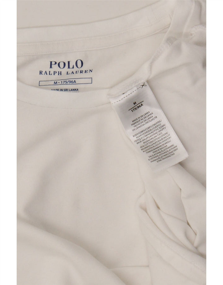 Polo Ralph Lauren Drenge T-Shirt Top 13-14 år Medium Hvid Bomuld