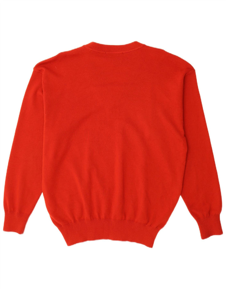 Amerigo Vespucci Herre V-hals sweater XL rød uld