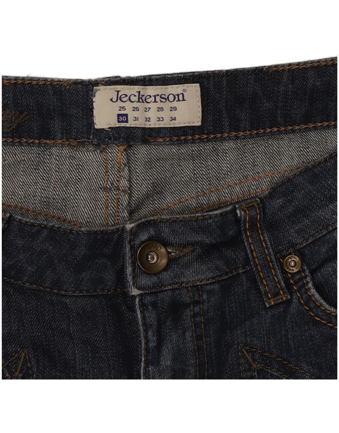 Jeckerson Dame Slim Jeans W30 L32 Marineblå Bomuld