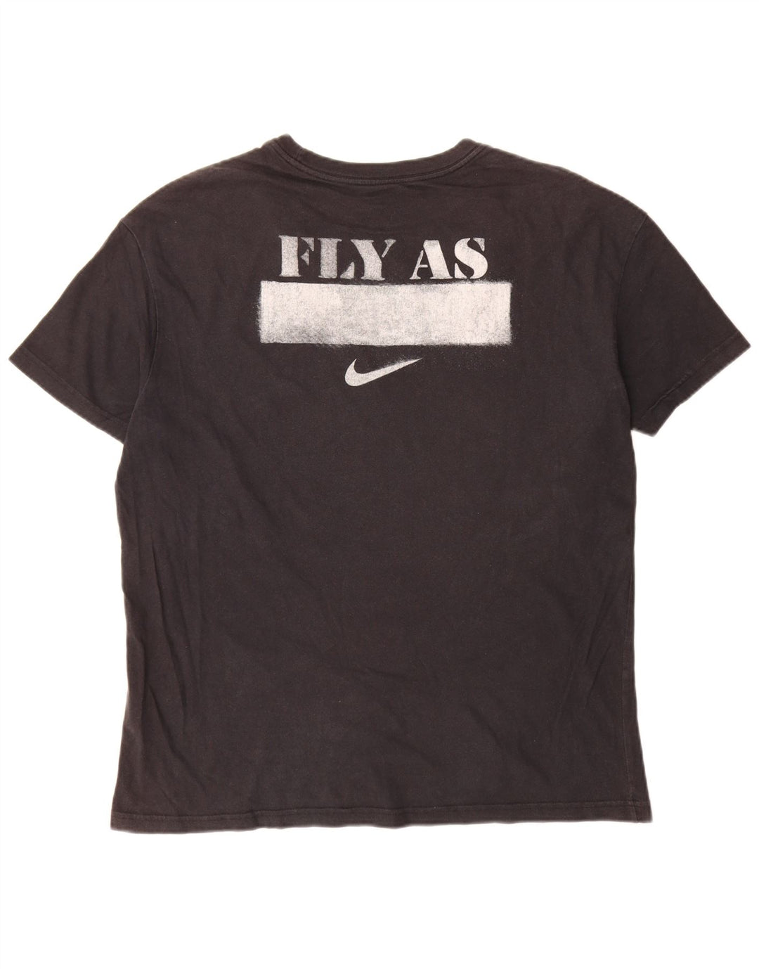 Nike grafisk T-shirt top til mænd, stor sort bomuld