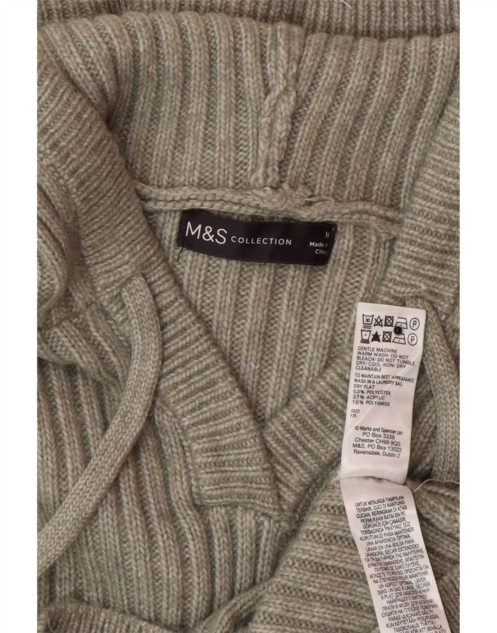 Marks & Spencer hættetrøje til kvinder UK 14 Medium Green Polyester