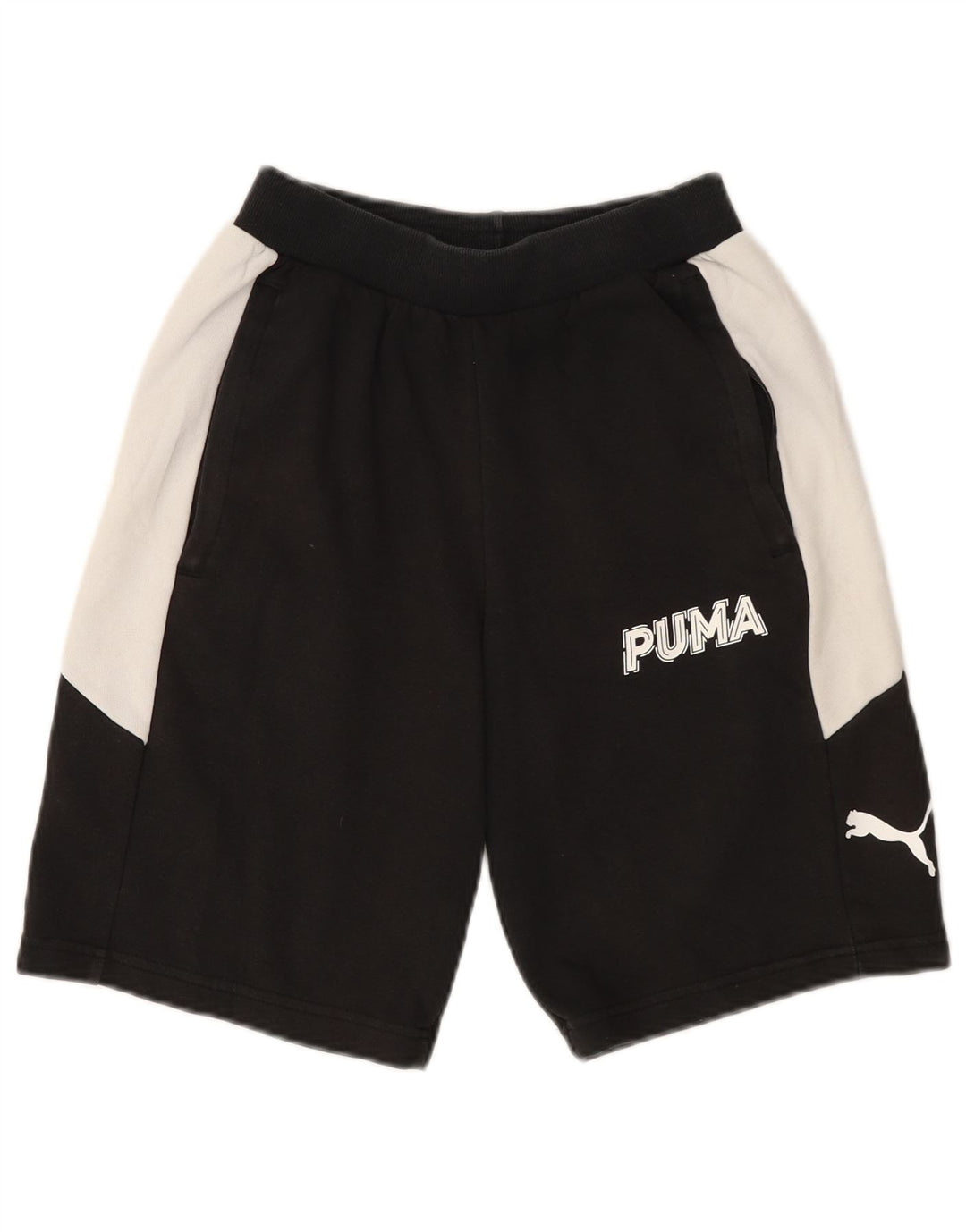 Puma Herre Sportshorts Small Black Colourblock Bomuld