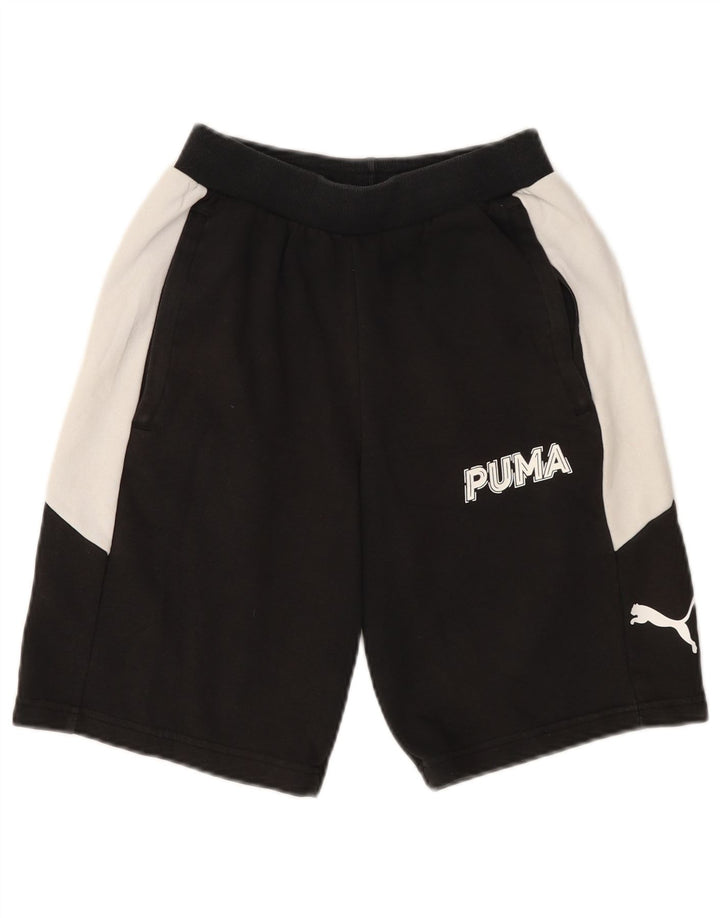 Puma Herre Sportshorts Small Black Colourblock Bomuld