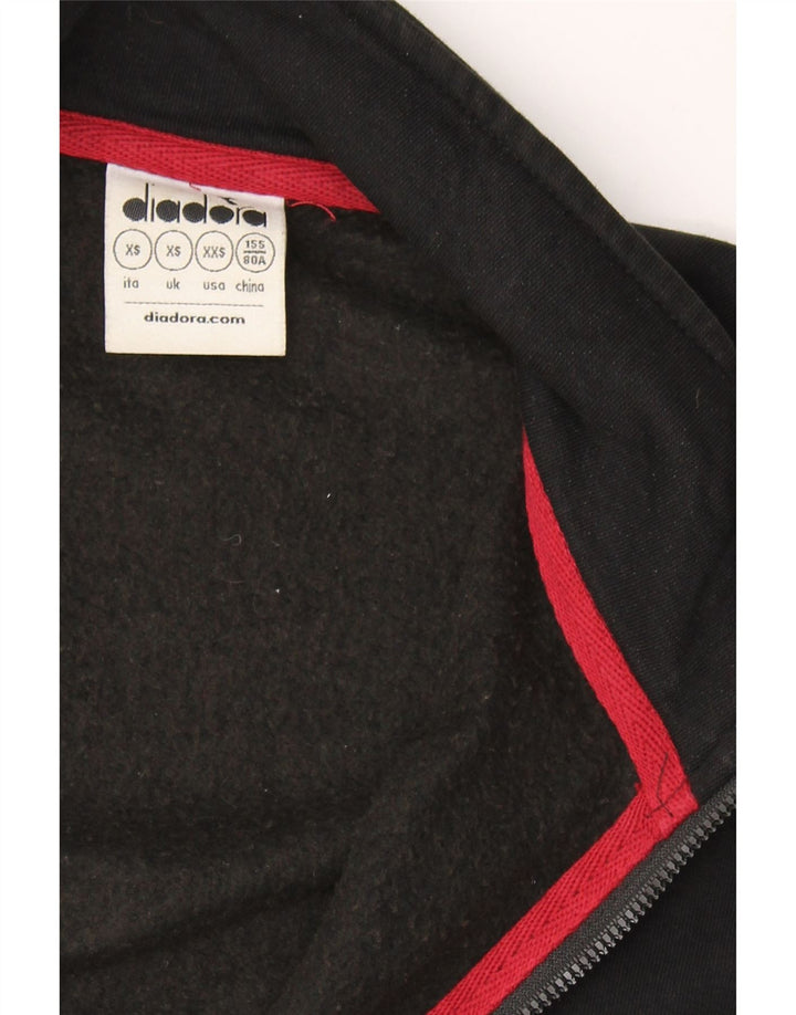 DIADORA Mens Tracksuit Top Jacket XS Black Colourblock Cotton Vintage Diadora and Second-Hand Diadora from Messina Hembry 