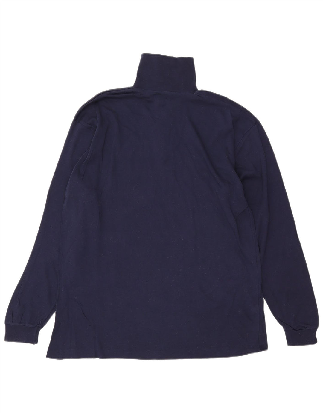 CONTE OF FLORENCE Herre Zip Neck Top Langærmet IT 52 Large Navy Blue