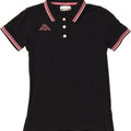 KAPPA Womens Polo Shirt UK 14 Large Black Cotton Vintage Kappa and Second-Hand Kappa from Messina Hembry 