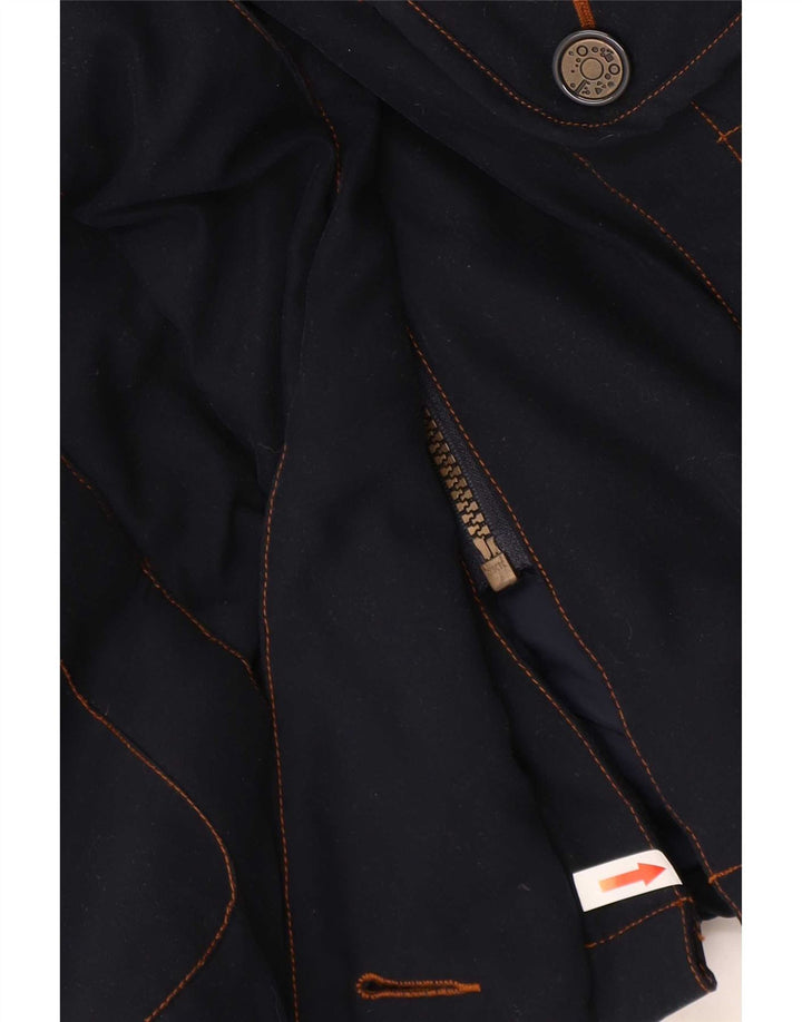 Daunen Dame Polstret Jakke EU 46 XL Navy Blue Polyester