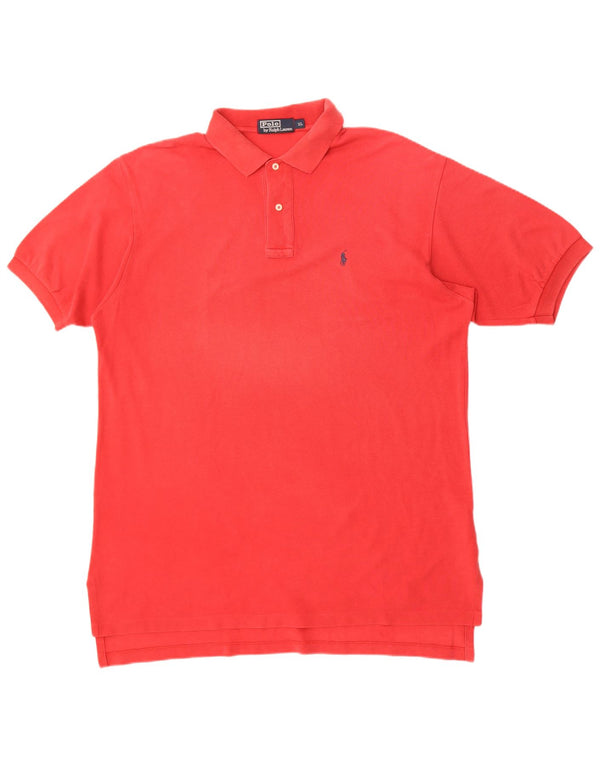 Polo Ralph Lauren Mens Polo Shirt XL Red Cotton