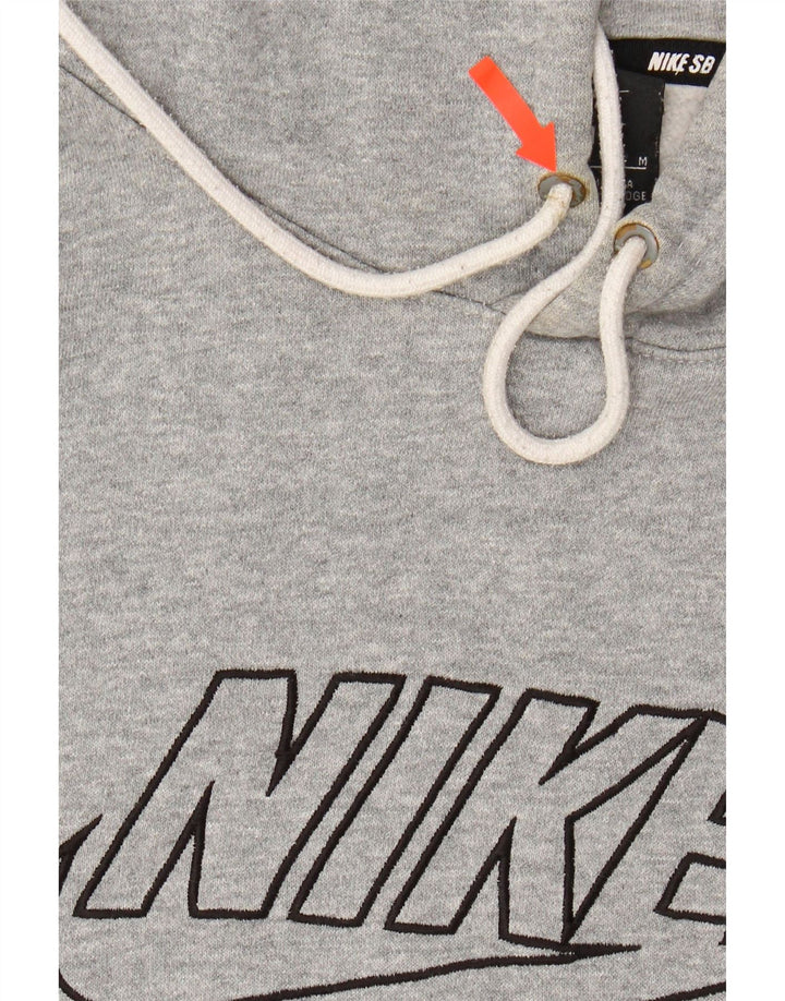 NIKE Mens Graphic Hoodie Jumper Medium Grey Cotton Vintage Nike and Second-Hand Nike from Messina Hembry 