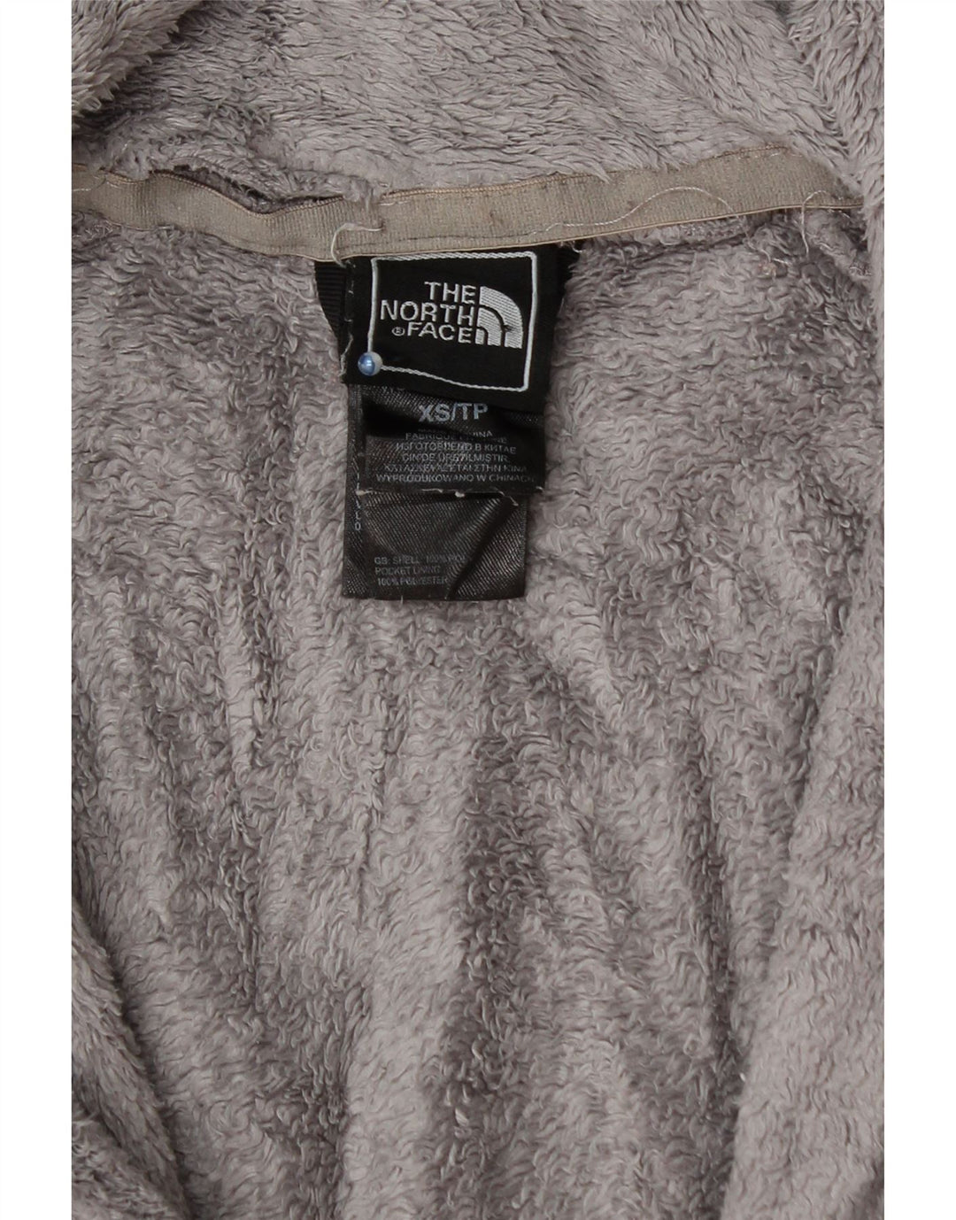 THE NORTH FACE Womens Fleece Jacket UK 6 XS Grey Polyester