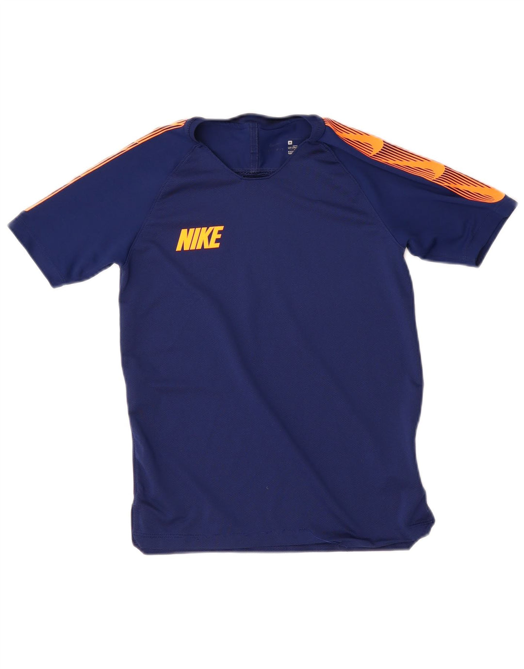 NIKE Grafisk T-shirt til drenge Top 10-11 år Medium Navy Blue Colourblock
