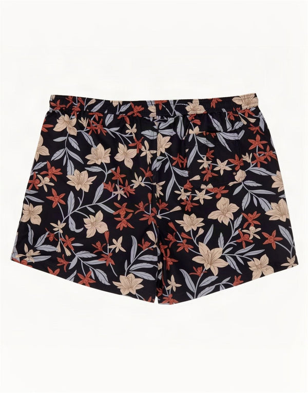 Marks & Spencer Badeshorts til mænd 2XL sort blomstret polyester