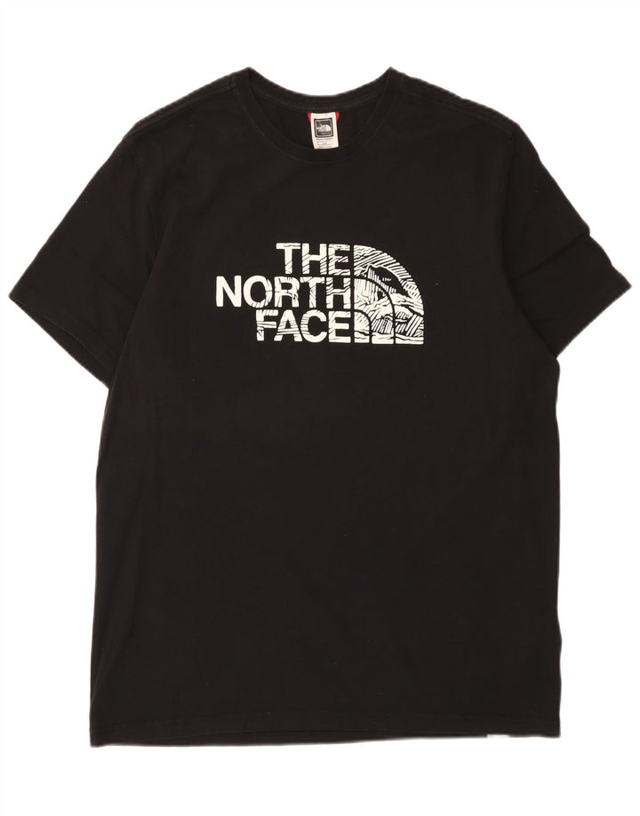 The North Face Herre Grafisk T-Shirt Top Stor Sort Bomuld