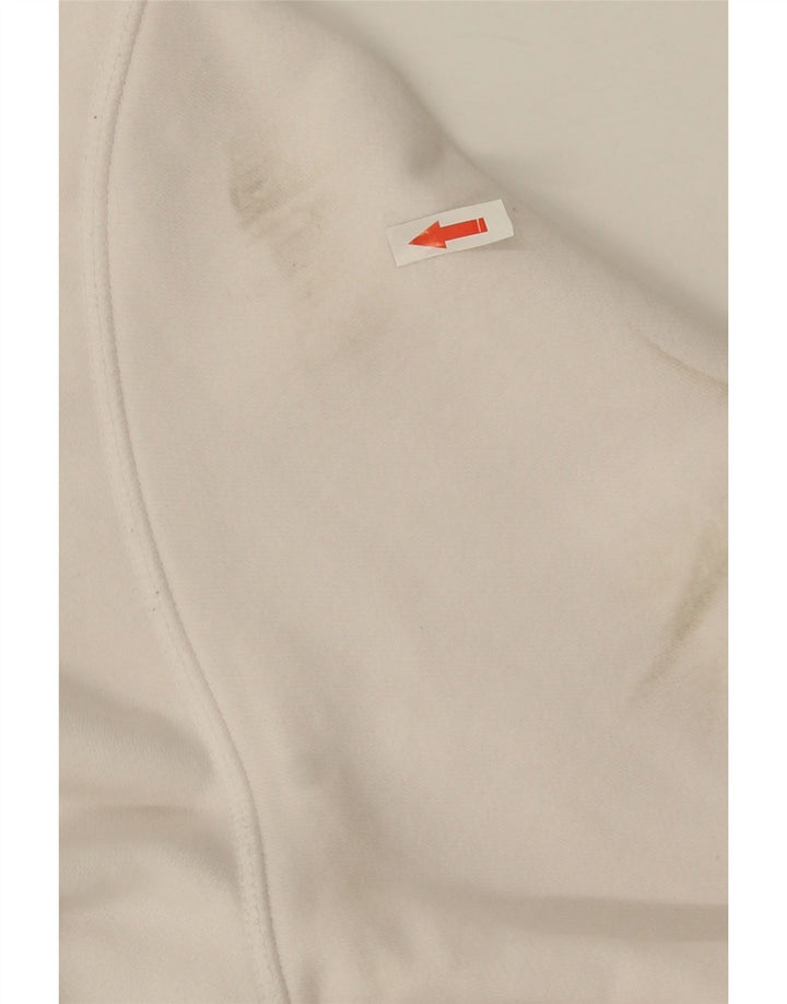 New Balance Herre Grafisk Sweatshirt Jumper Medium Hvid Bomuld